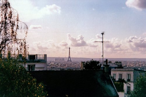 chartaimaginem: View from Montmartre, Paris. Taken with a vintage camera. 