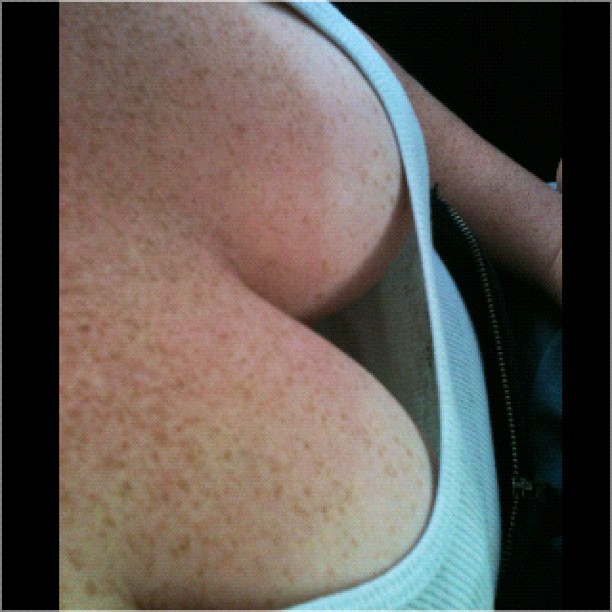 Freckled Cleavage
