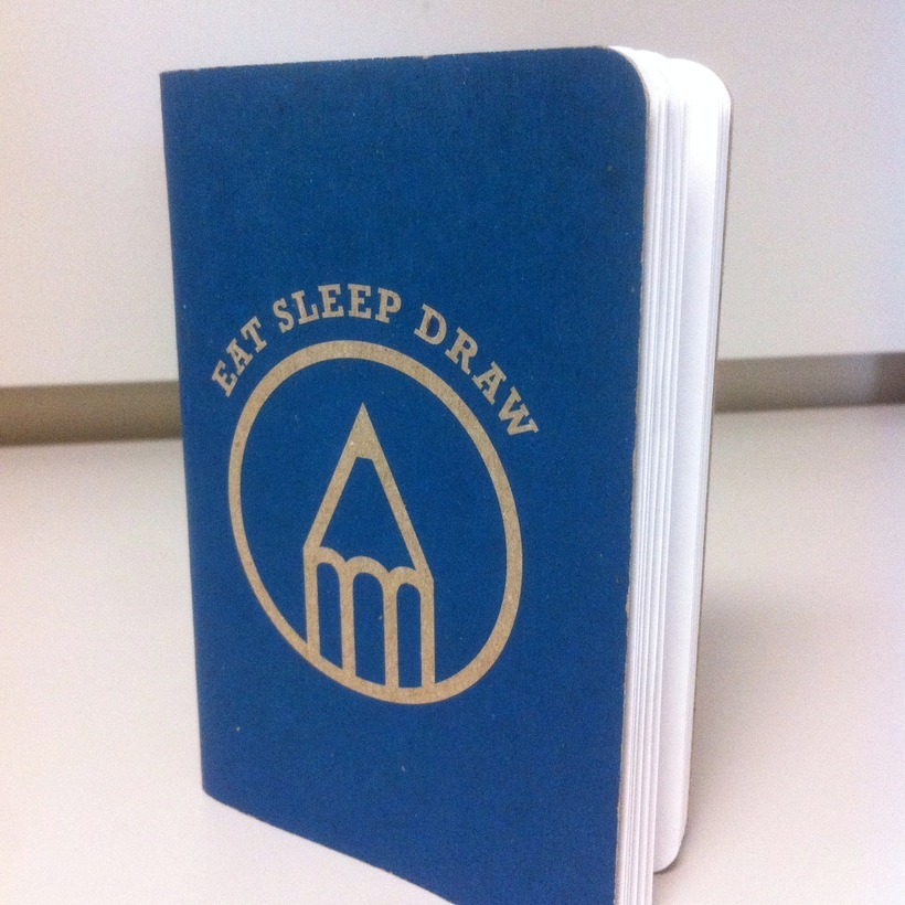 Standard Issue Blue - EatSleepDraw Mini Pocket Sketchbook Now available in the gift shop!
