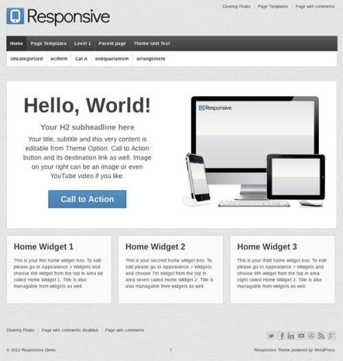 Responsive WordPress Theme | ThemeID