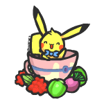 Pikachu - Tea Cup and Berries | by mnrART
