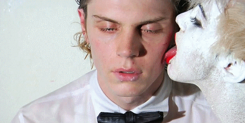  EXTRAS - Evan Peters on one of Tyler Shields’ Videos. 