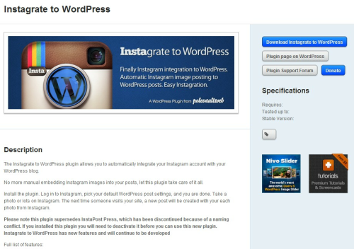 Instagrate to WordPress | Polevaultweb | Web Design and Development