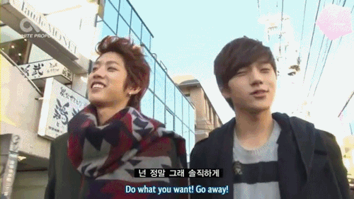 MyungYeol moment at White confession BTS