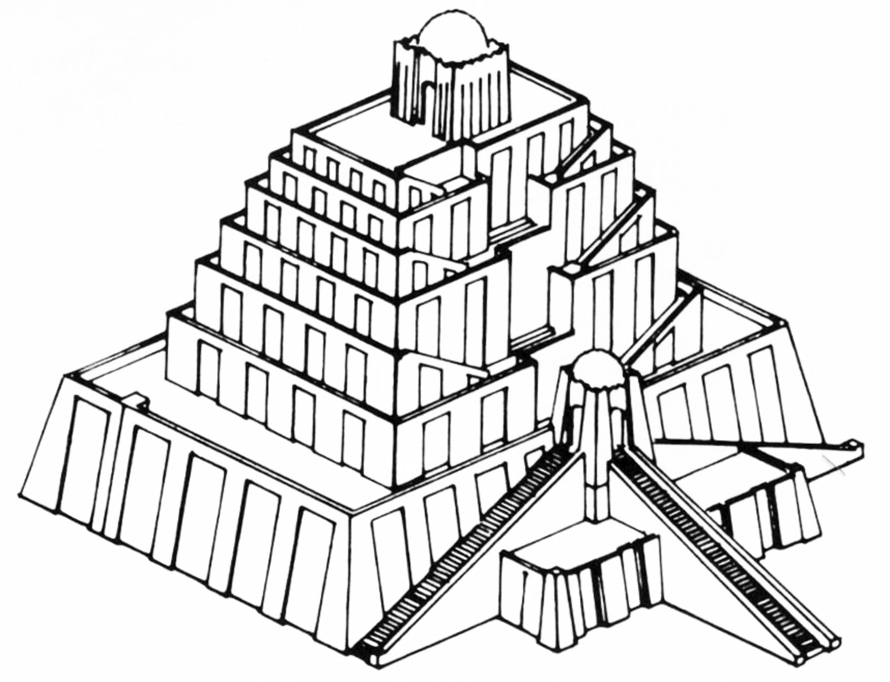ziggurats of mesopotamia coloring pages - photo #7