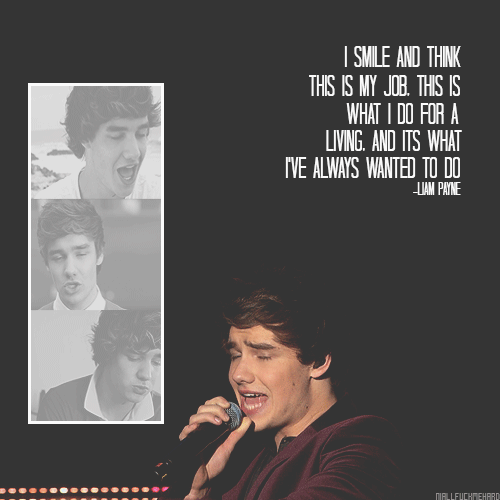  “I truly never tell anyone how amazing I really do think Liam is. He is one of the boys in the band that does put the most effort into keeping us happy and making us even more of a family. He is the one after long nights of concerts doing twitcams, and following endless amounts of fans on twitter and just being there for us, when we want that little bit of attention. He is the one that is always smiling even if things get a little bad and he is the one who will keep our fandom together. Liam to me, is one of the most special band members, I am not saying he is my favourite, I am saying that without him the band wouldn't be anywhere, it really wouldn't be 'One Direction'. Sometimes, when I doubt the band and I think that they don't even care about us, I just think back to Liam when he tries his hardest to keep us all happy and my favourite quote ever by any member of the band 'It's all about the fans' makes me feel special and makes me want to be part of this fandom. So thank you Liam, thanks for keeping our fandom together, thanks for putting so many beautiful smiles on everyones faces and thanks for just being you. You deserve ever bit of fame you have. I love you." (x) 