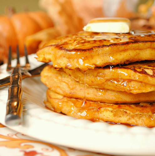 Pumpkin Pancakes (by How To: Simplify) 