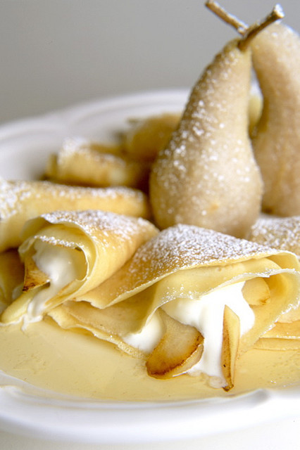 thecakebar: pear french crepes! 