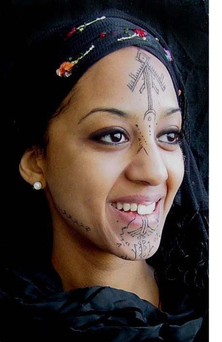 Female Facial Tattoos 74