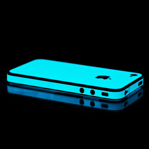 jaymug: Blue Glow in the Dark iPhone Skin 
