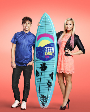 TEEN CHOICE 2012: GLEE Cast member and singer Kevin McHale and Singer, actress and THE X FACTOR judge, Demi Lovato, is set to host TEEN CHOICE 2012, airing LIVE Sunday, July 22 (8:00-10:00 PM ET live/PT tape-delayed) on FOX. CR: FOX