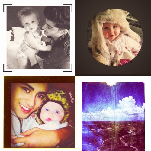 Zayn and Baby Lux. 