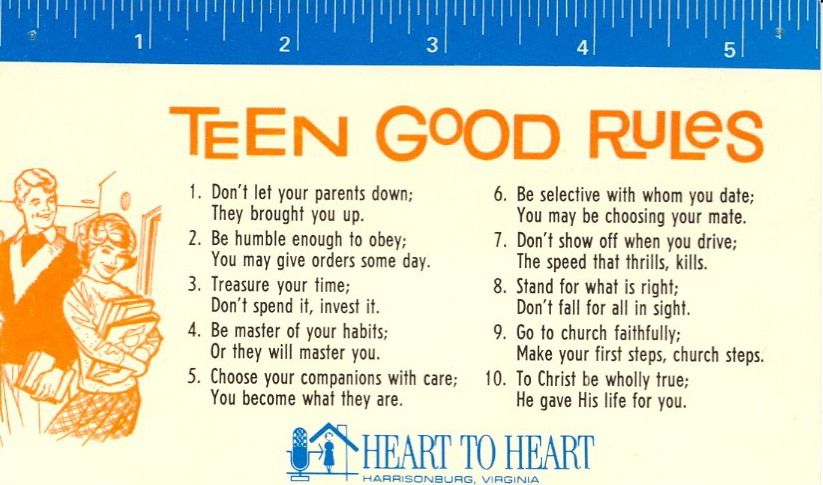 Rules Teen 73