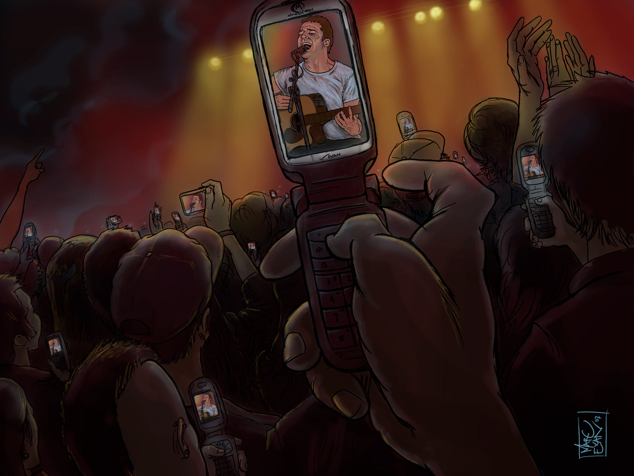 Cellular Vigil, digital painting Marc Evan is on Tumblr!