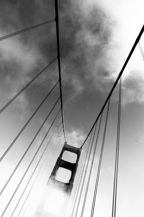 Golden Gate Bridge, San Fran. Taken from a moving car. 