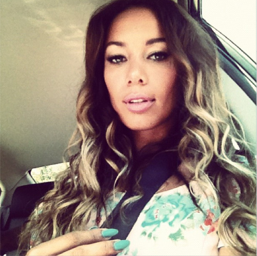 Leona on her way to the Trouble Video Shoot with Colton Haynes!
