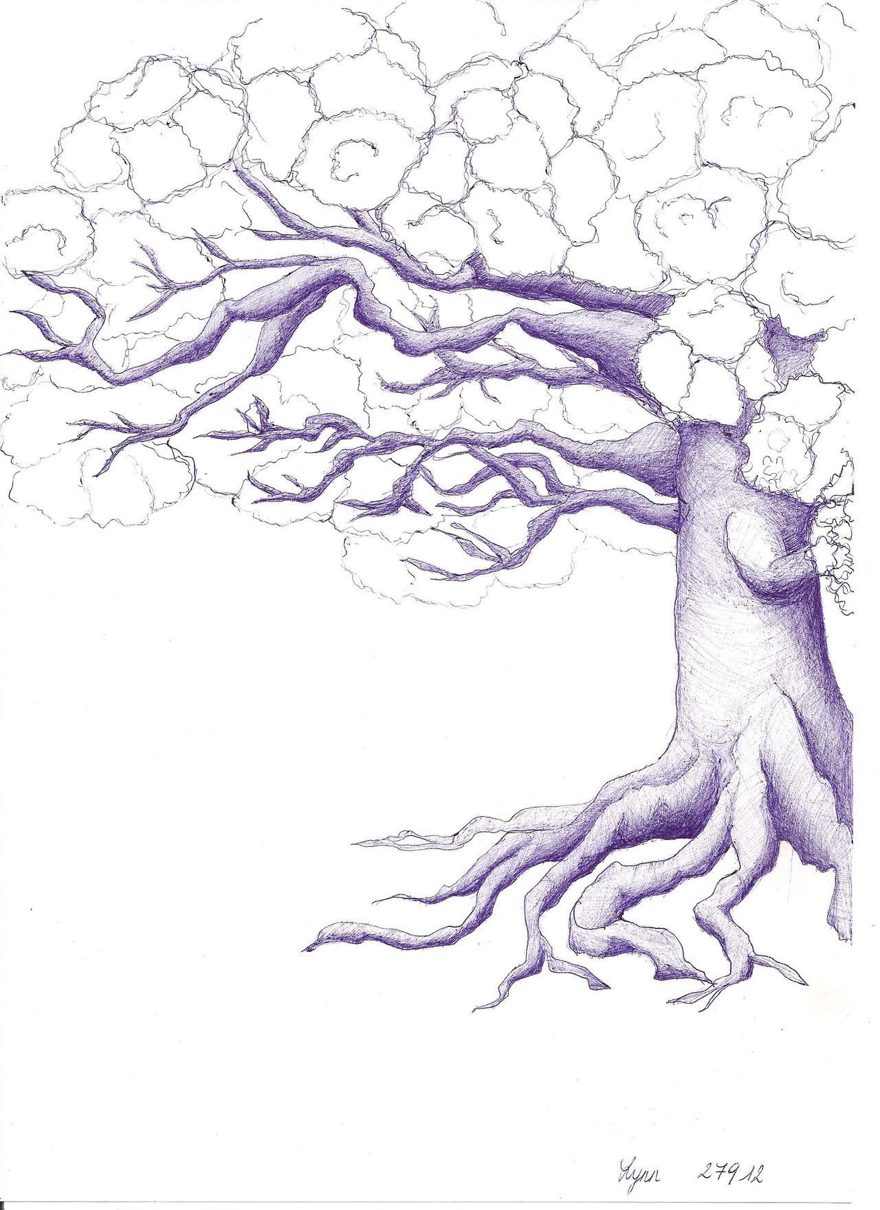 i drew a tree in pen. never really tried to draw a tree before so i&#8217;m very pleased with the way it turned out. i really like drawing but i just wish i could find the energy, time and confidence to practice more often.Lynn, Belgium. 