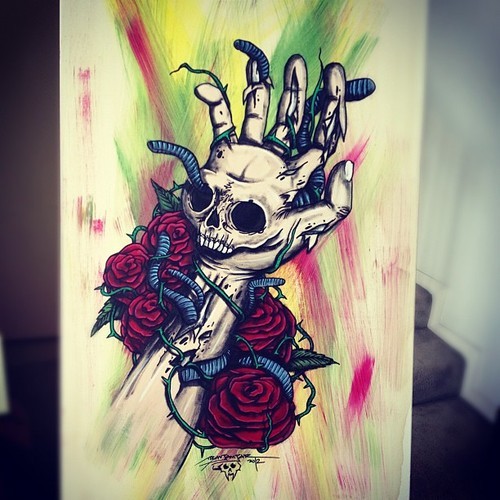 Painted this the other day. Took 4 hours. People call me TravJamjar. I paint stuff.
