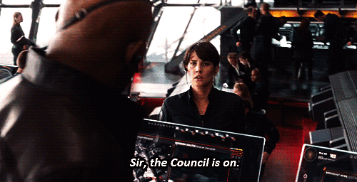 Image result for nick fury maria hill gif