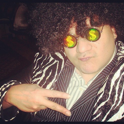Days of Halloween Past. Big Pimpin&#8217;. Also known as just a Saturday night for me.