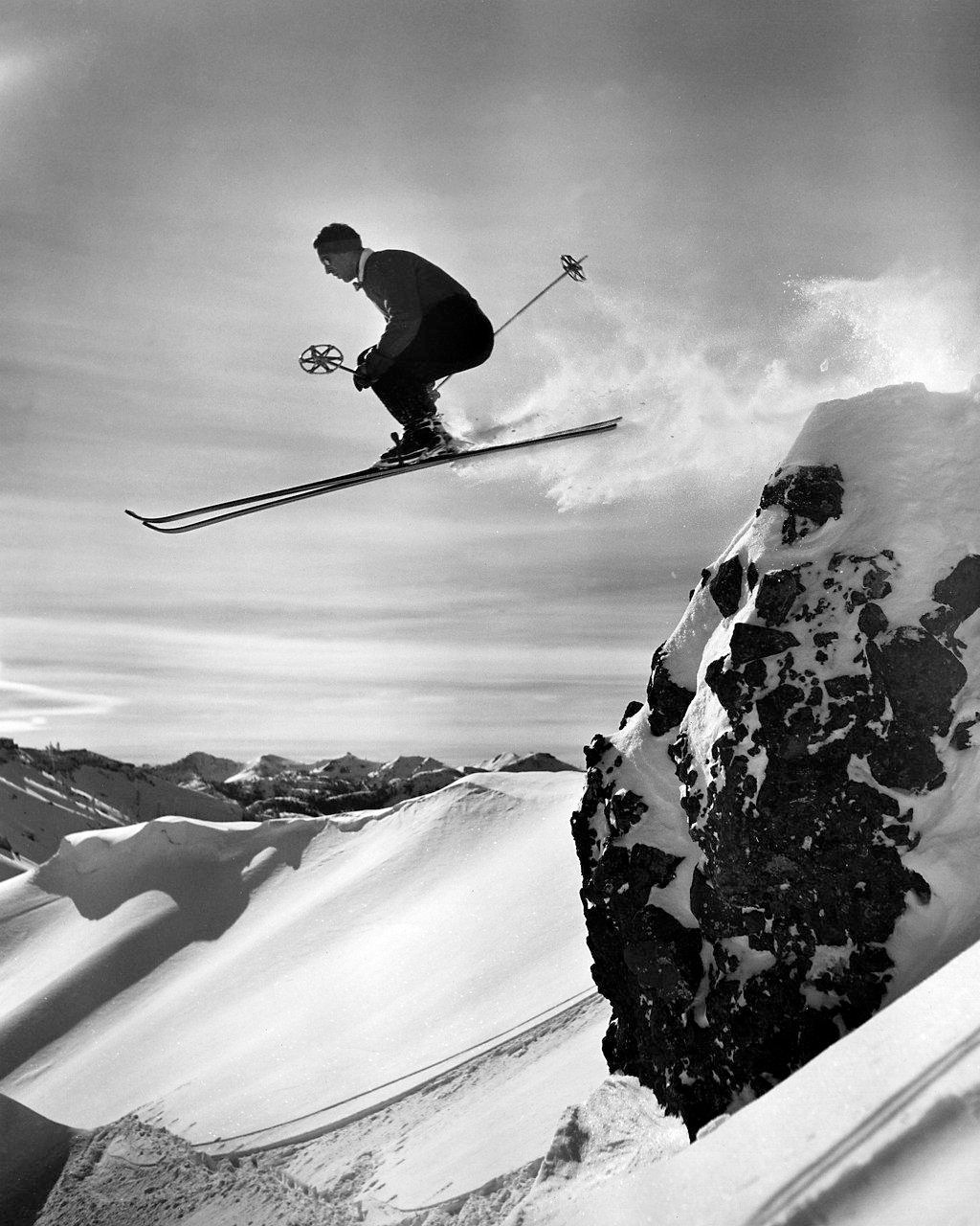 Vintage Picture Of A Ski