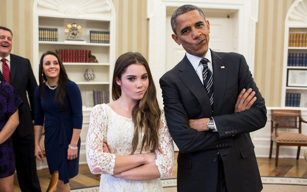 McKayla Maroney and President Obama