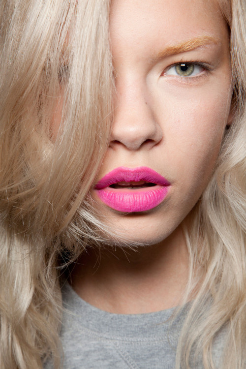 guccibee: purelessly: o-rigin: catwalkclub: Valerija Sestic backstage at Giles Spring 2013 Wow Q’d :) More posts here xx
