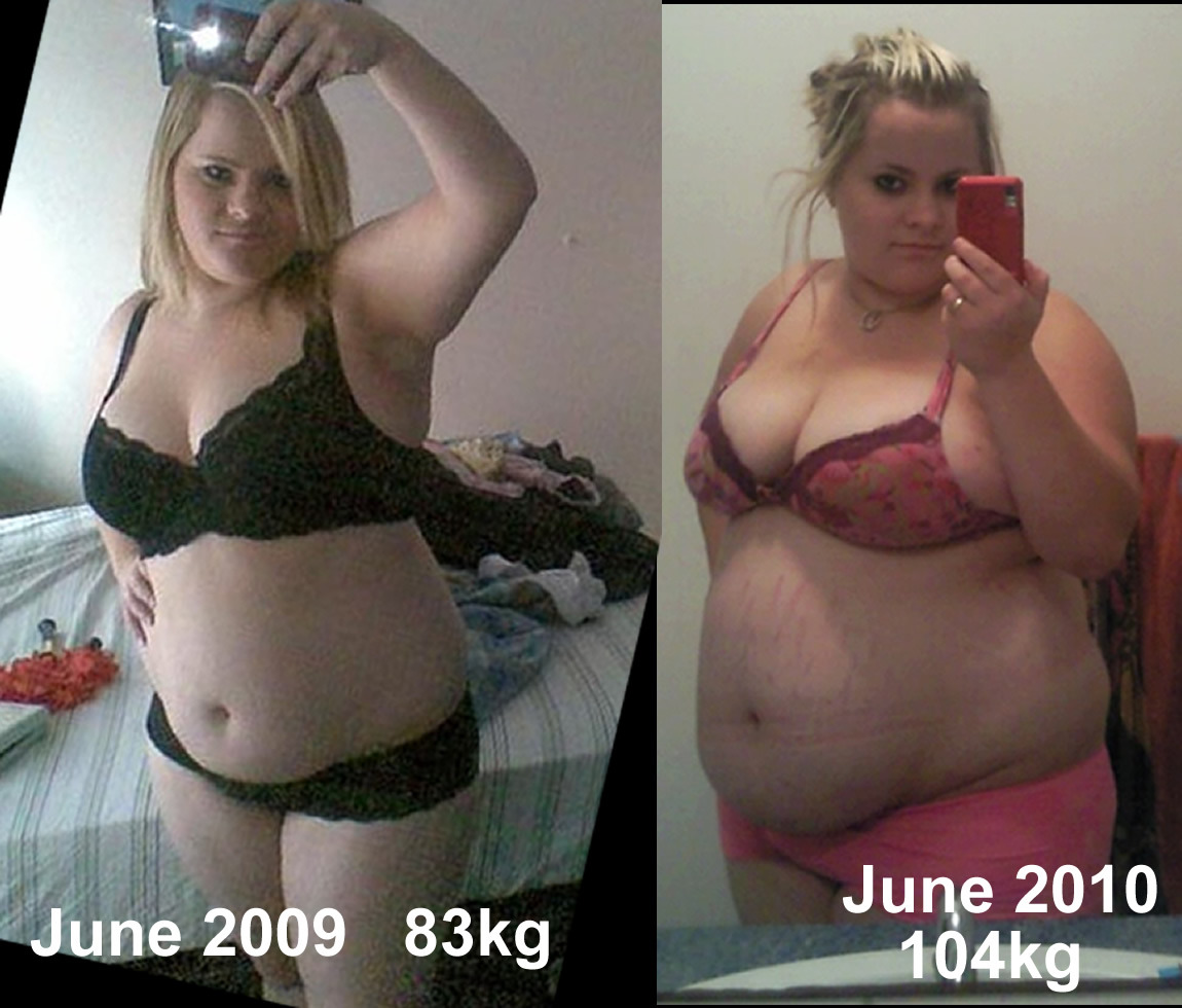 gain and before weight after Bbw
